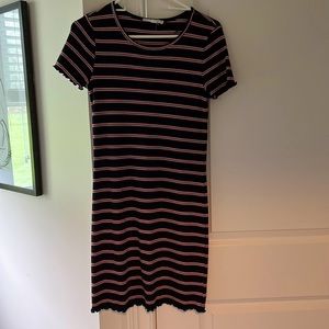 Rib Knit T-Shirt Dress